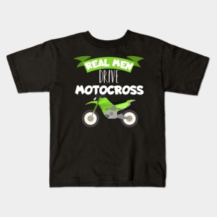 Motocross real men Kids T-Shirt